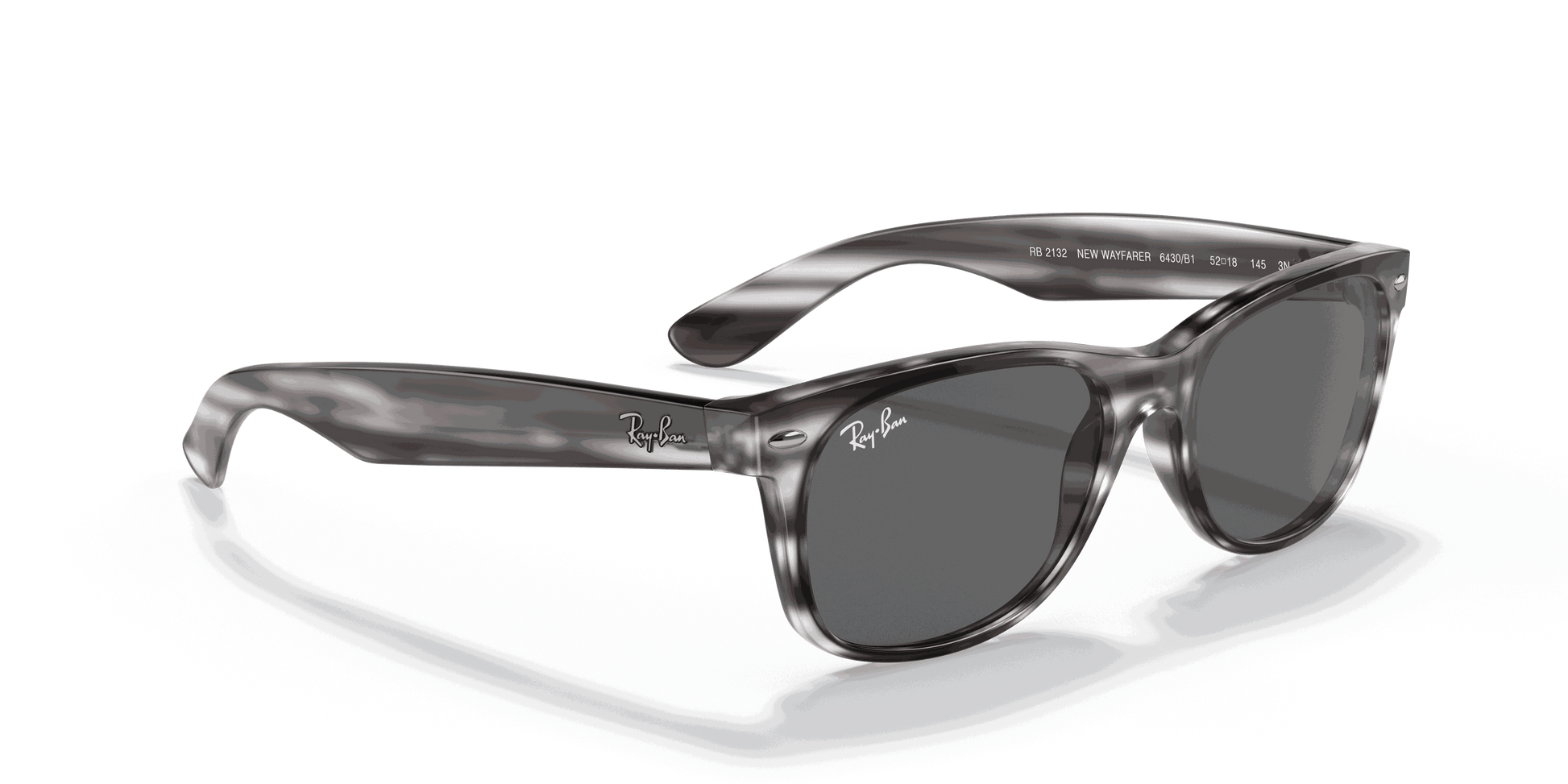 [Dark Grey Lenses, Polished Striped Grey Frame]