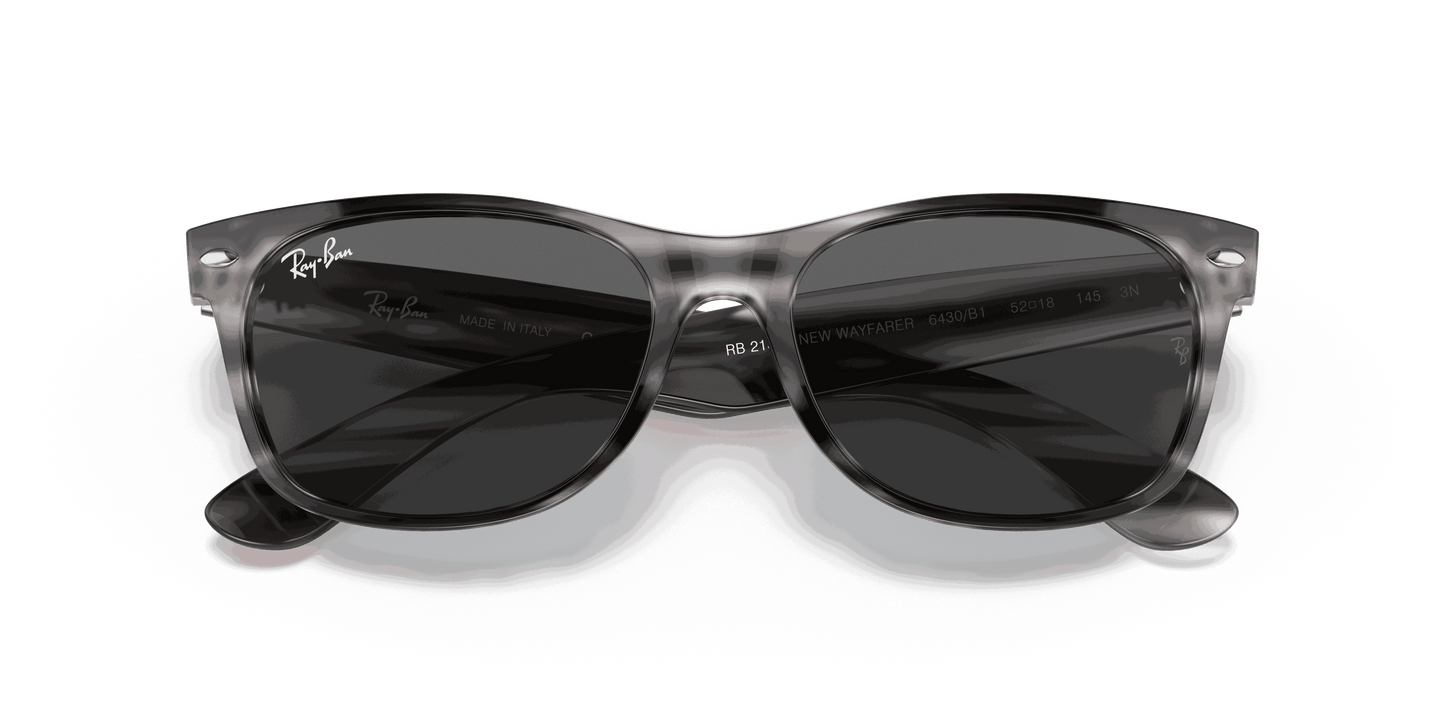 [Dark Grey Lenses, Polished Striped Grey Frame]