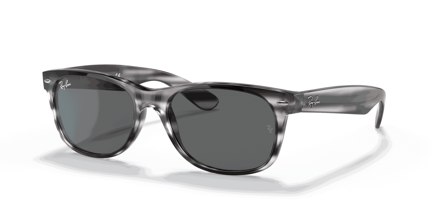 [Dark Grey Lenses, Polished Striped Grey Frame]