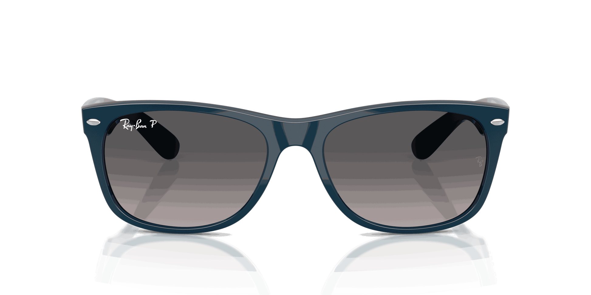 [Grey Gradient Polar Lenses, Polished Blue Navy Frame]