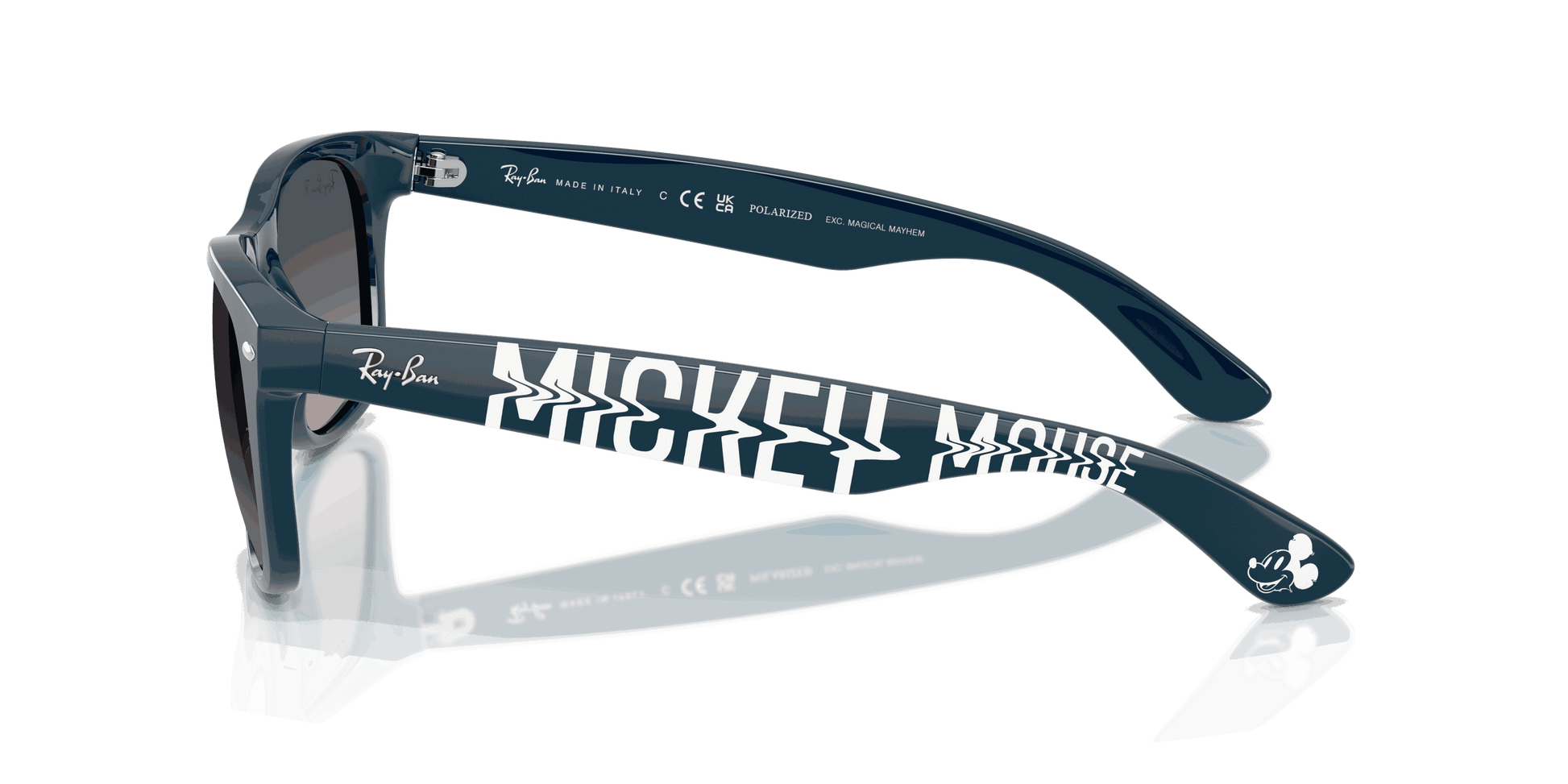 [Grey Gradient Polar Lenses, Polished Blue Navy Frame]