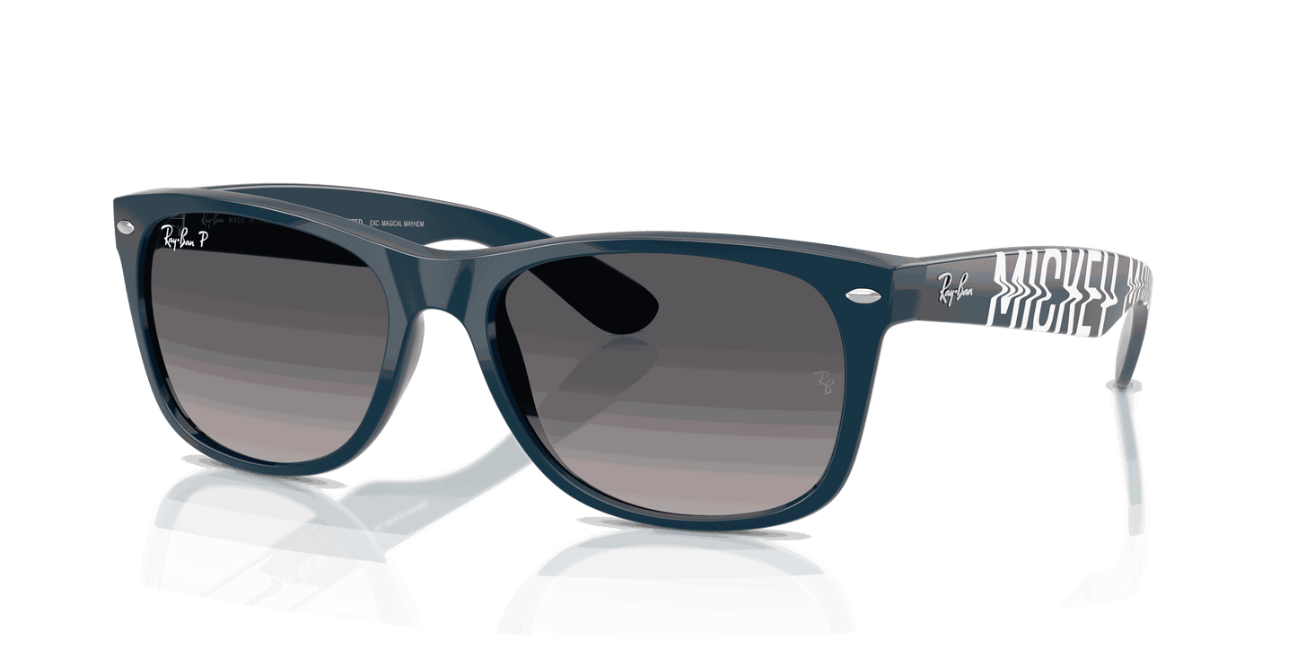 [Grey Gradient Polar Lenses, Polished Blue Navy Frame]
