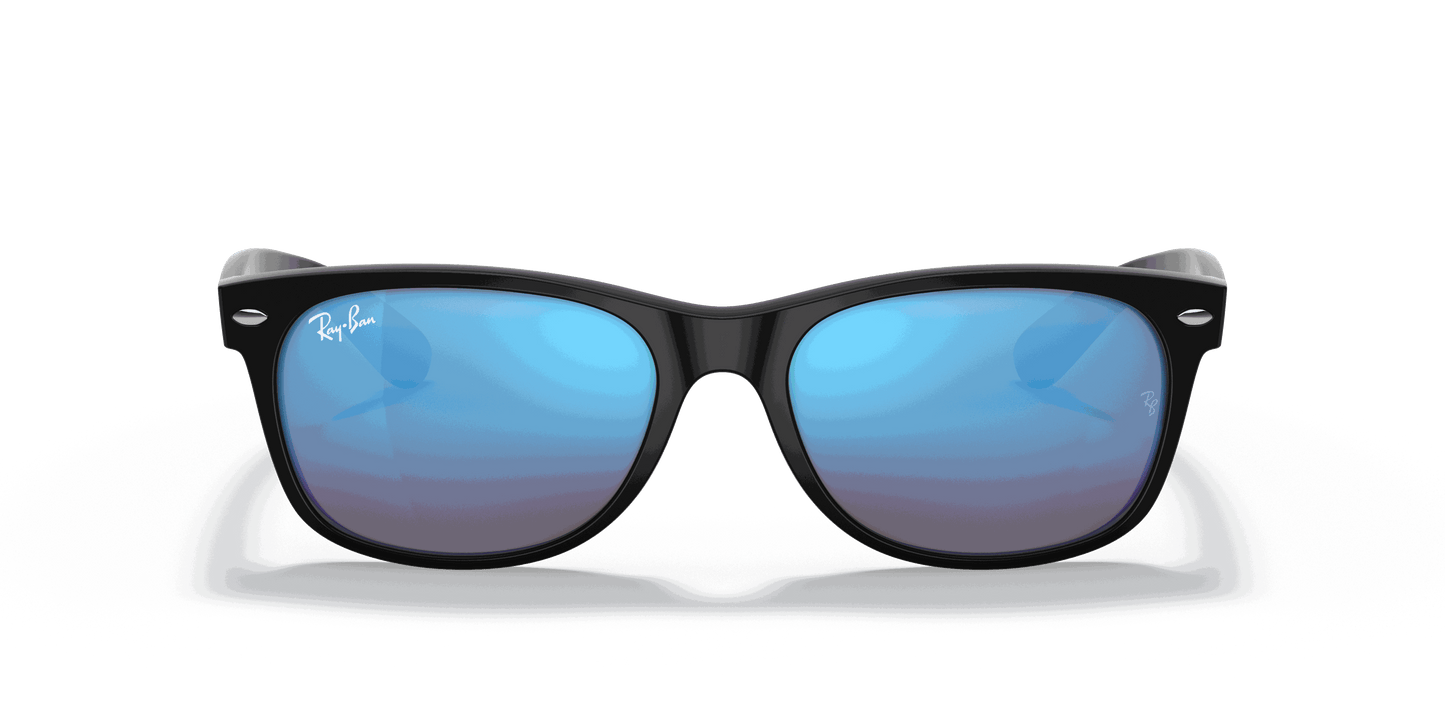 [Blue Flash Lenses, Matte Rubber Black Frame]