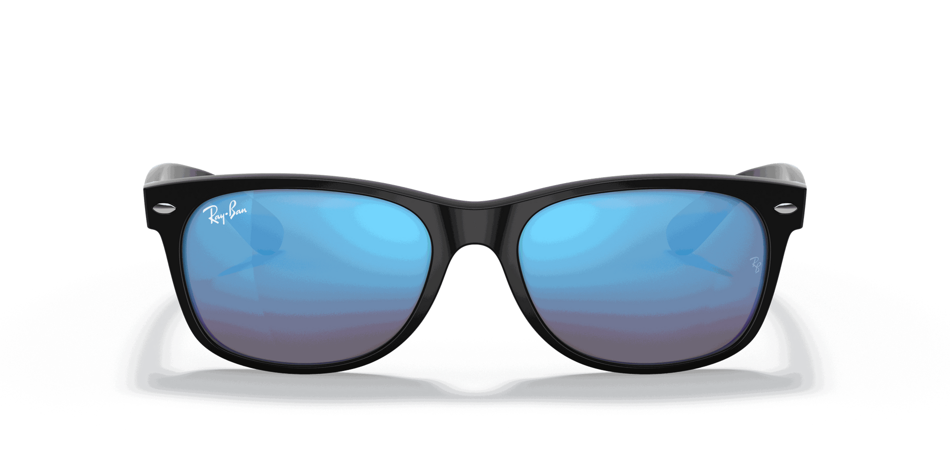 [Blue Flash Lenses, Matte Rubber Black Frame]