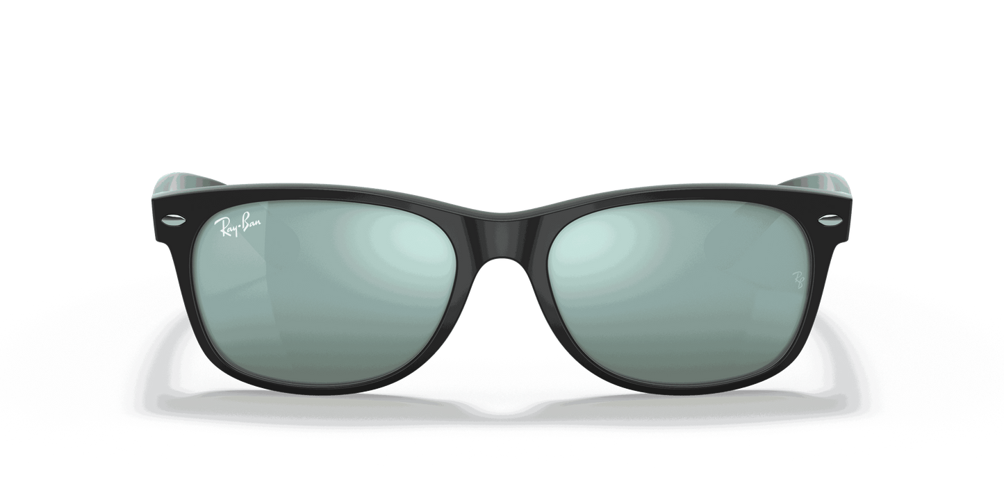 [Silver Flash Lenses, Matte Rubber Black Frame]