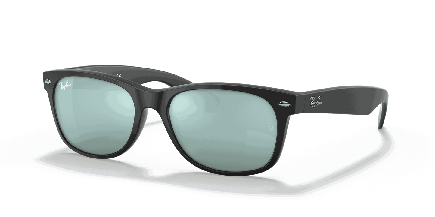 [Silver Flash Lenses, Matte Rubber Black Frame]