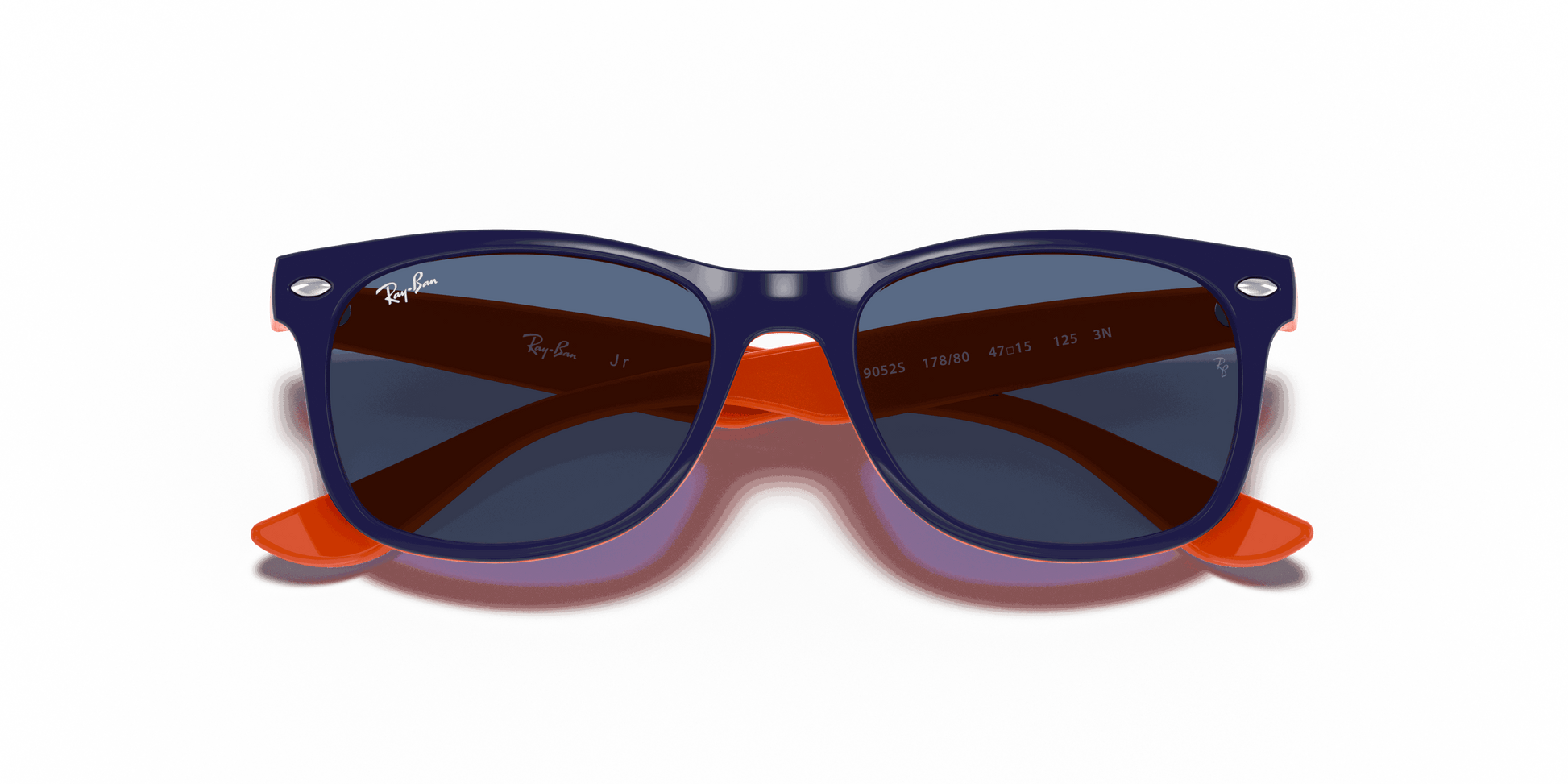 [Blue Lenses, Polished Blue On Orange Frame]