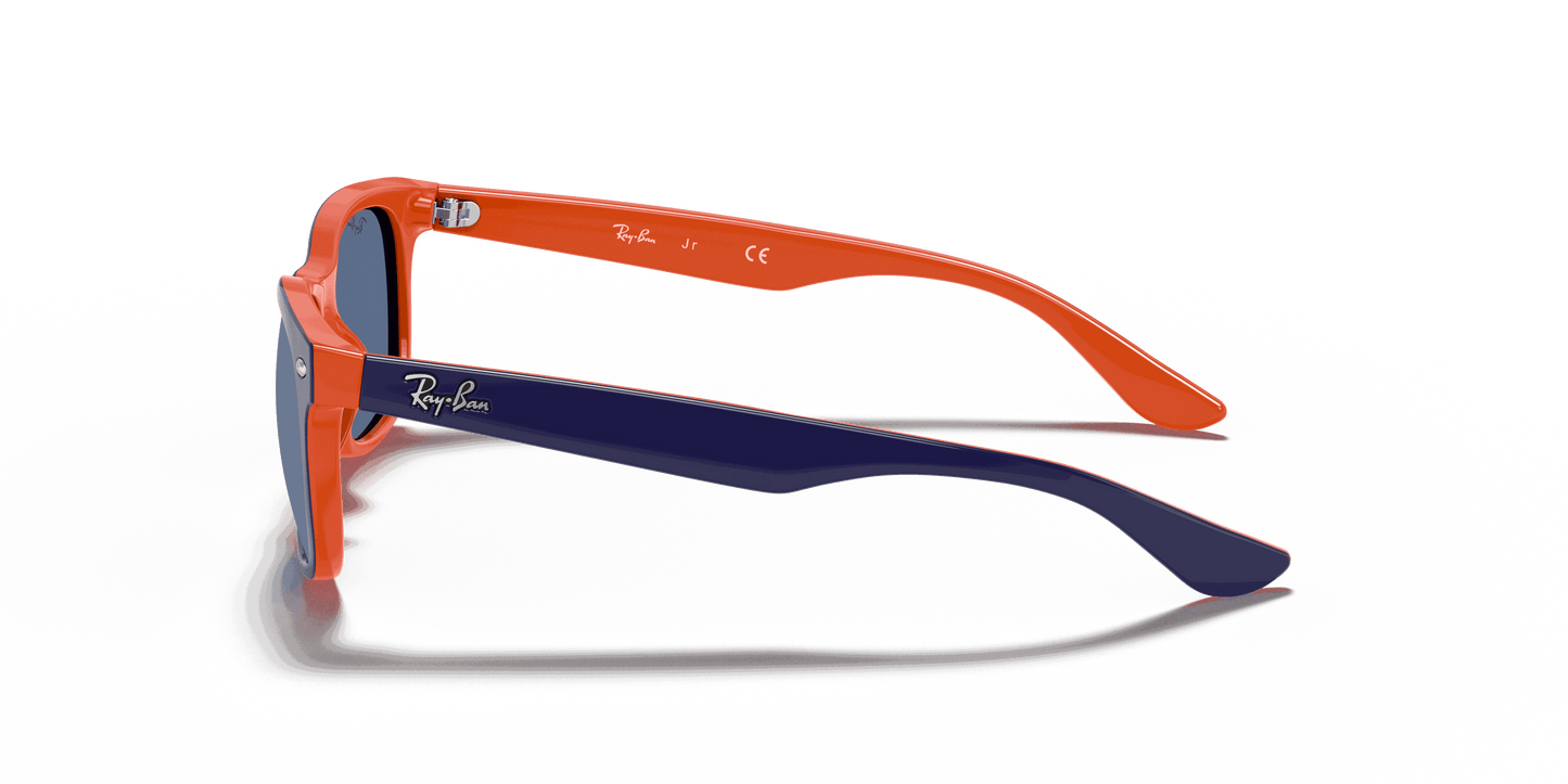 [Blue Lenses, Polished Blue On Orange Frame]