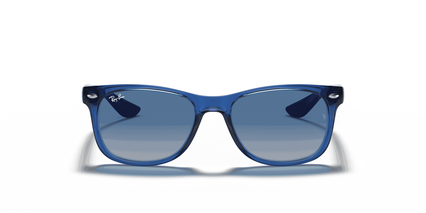 [Light Grey/Dark Grey Lenses, Polished Transparent Blue Frame]
