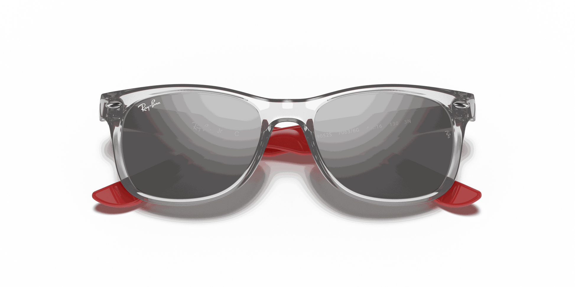 [Grey/Silver Lenses, Polished Transparent Grey Frame]