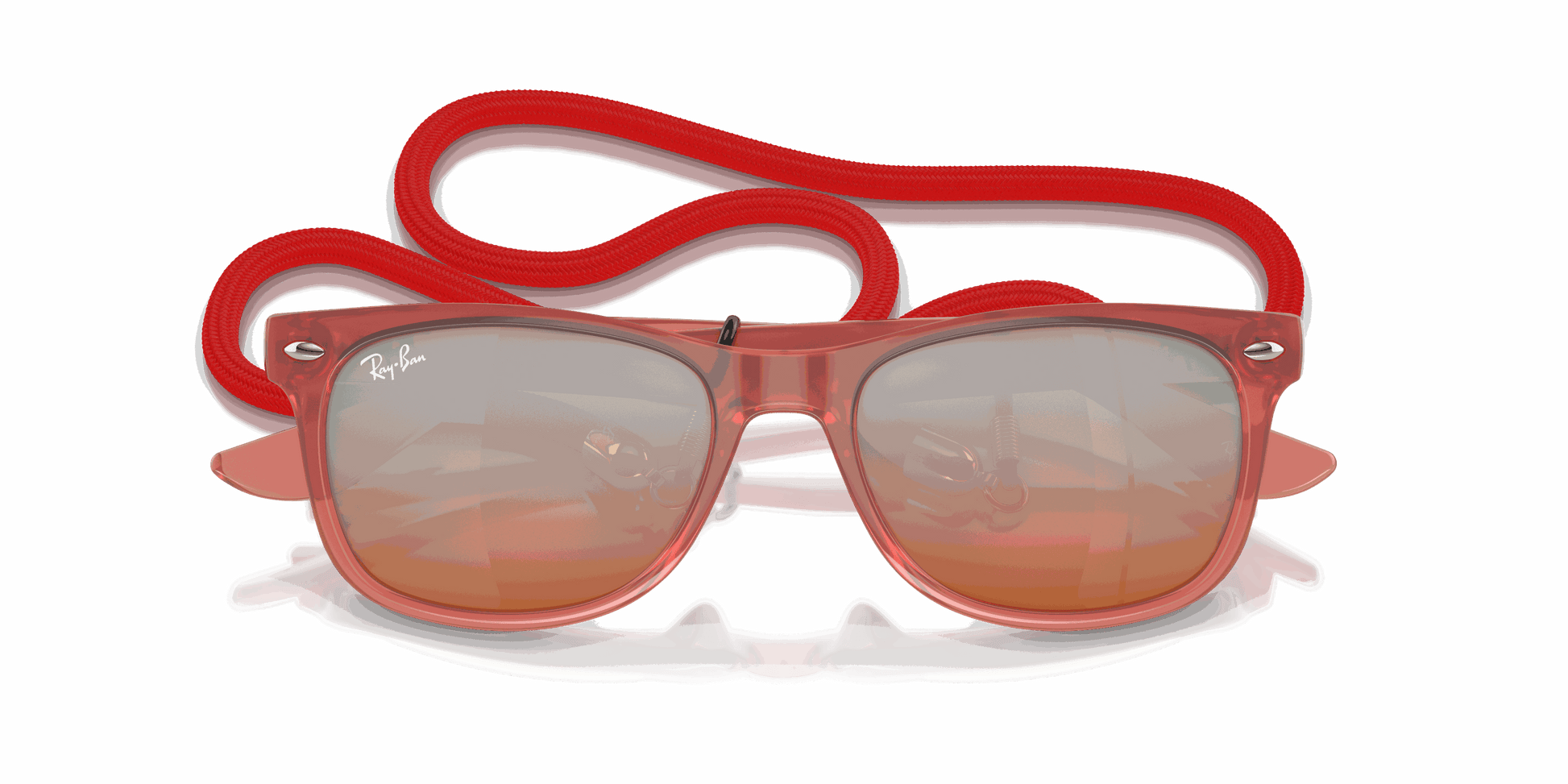 [Orange Lenses, Polished Opal Red Frame]