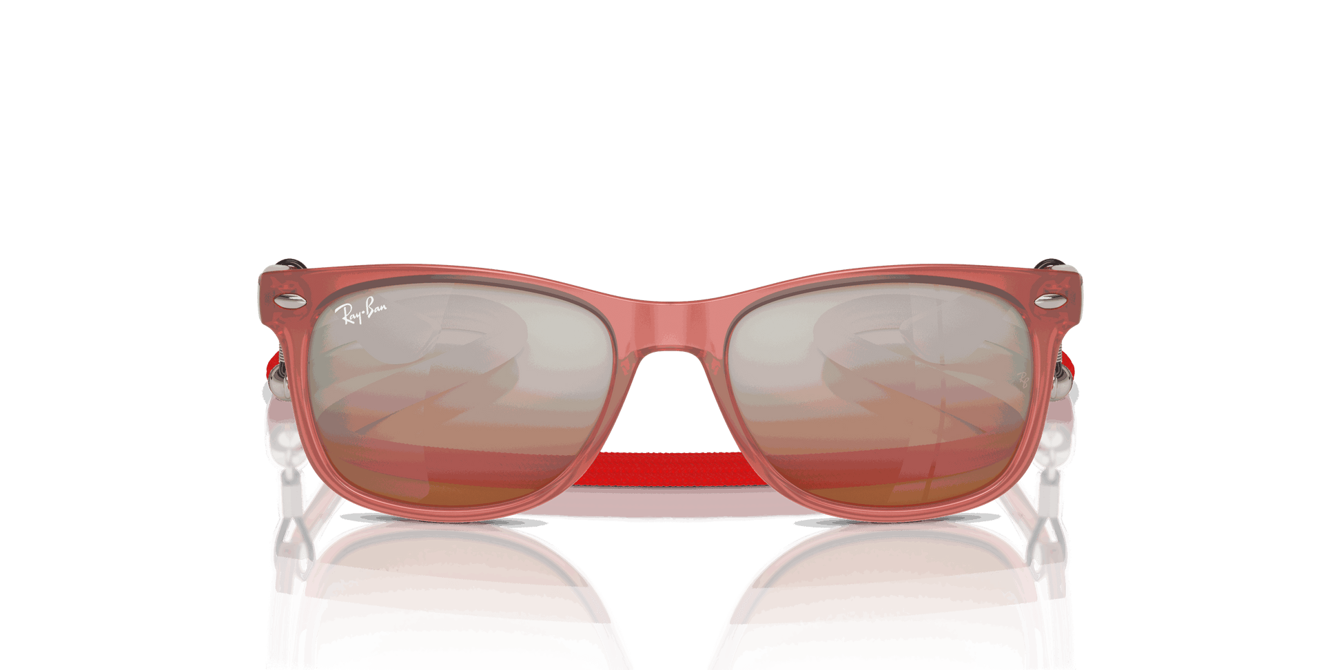 [Orange Lenses, Polished Opal Red Frame]