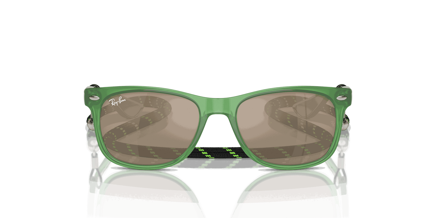 [Dark Gold Lenses, Polished Opal Green Frame]