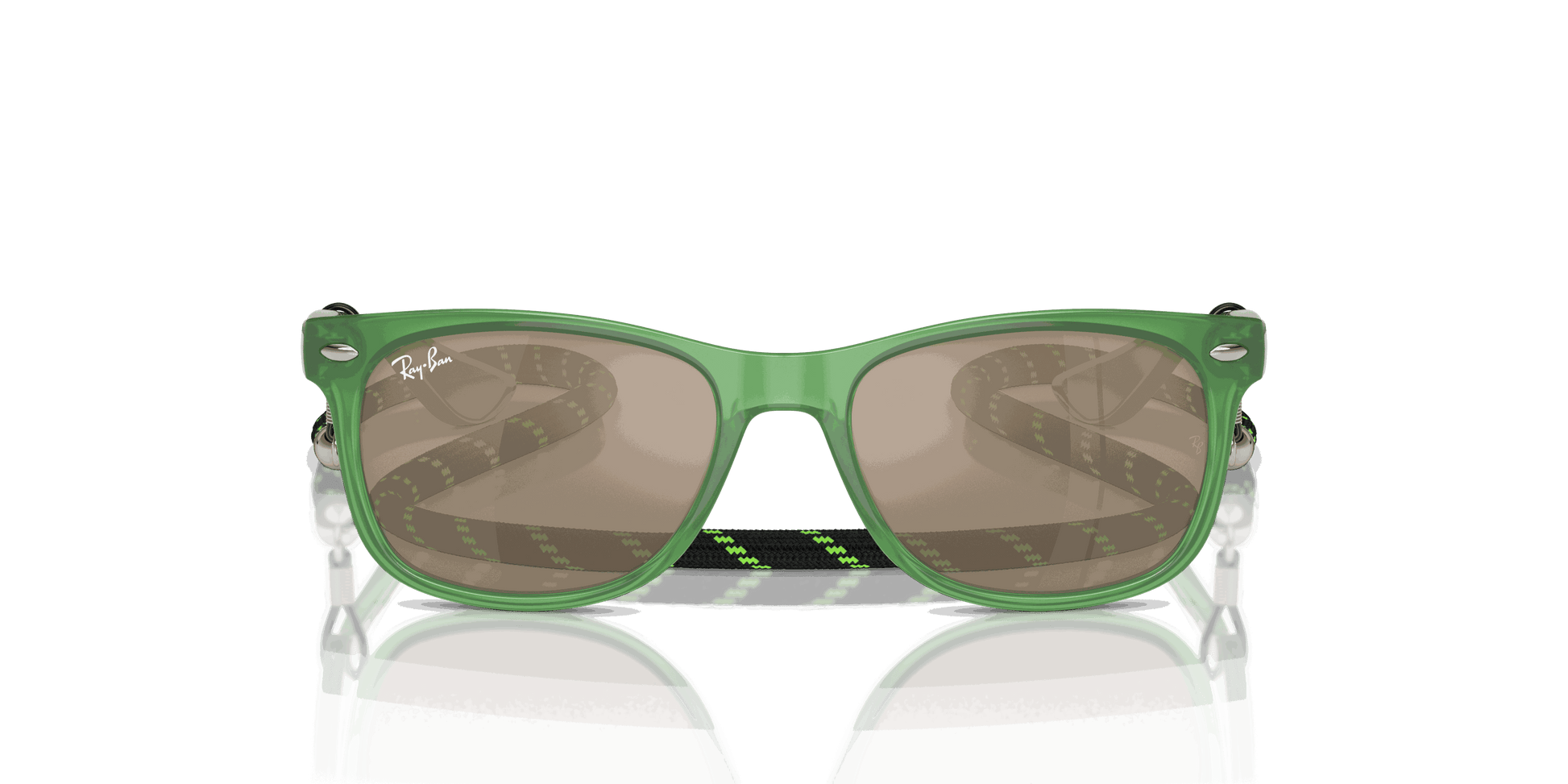 [Dark Gold Lenses, Polished Opal Green Frame]
