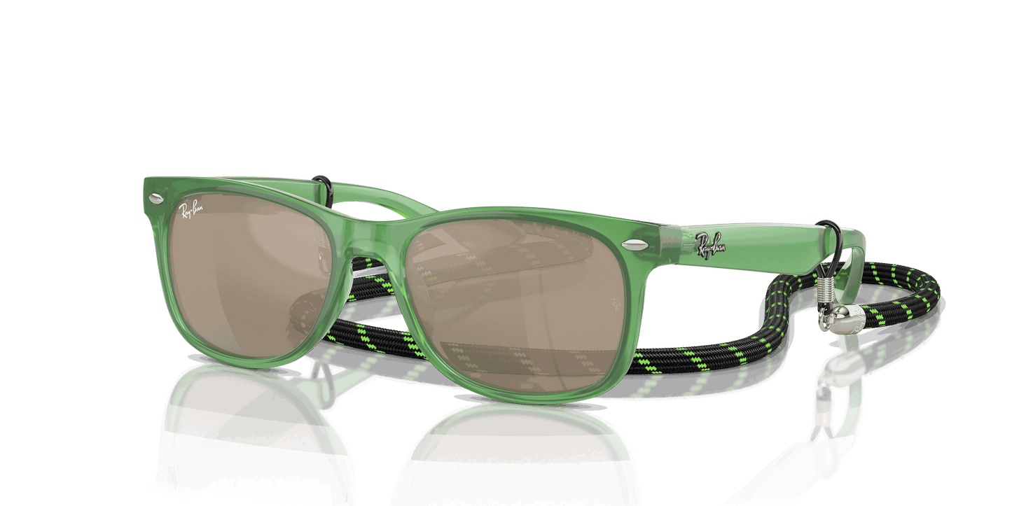 [Dark Gold Lenses, Polished Opal Green Frame]
