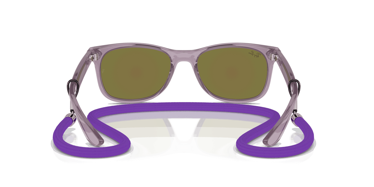 [Blue & Violet Lenses, Polished Opal Purple Frame]
