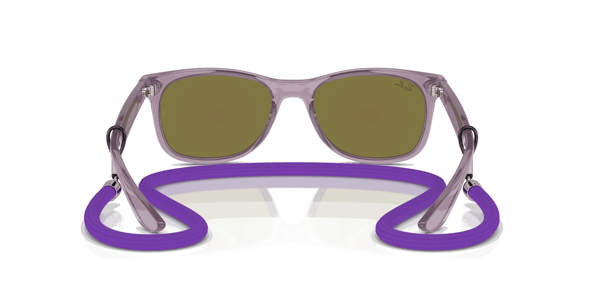 [Blue & Violet Lenses, Polished Opal Purple Frame]