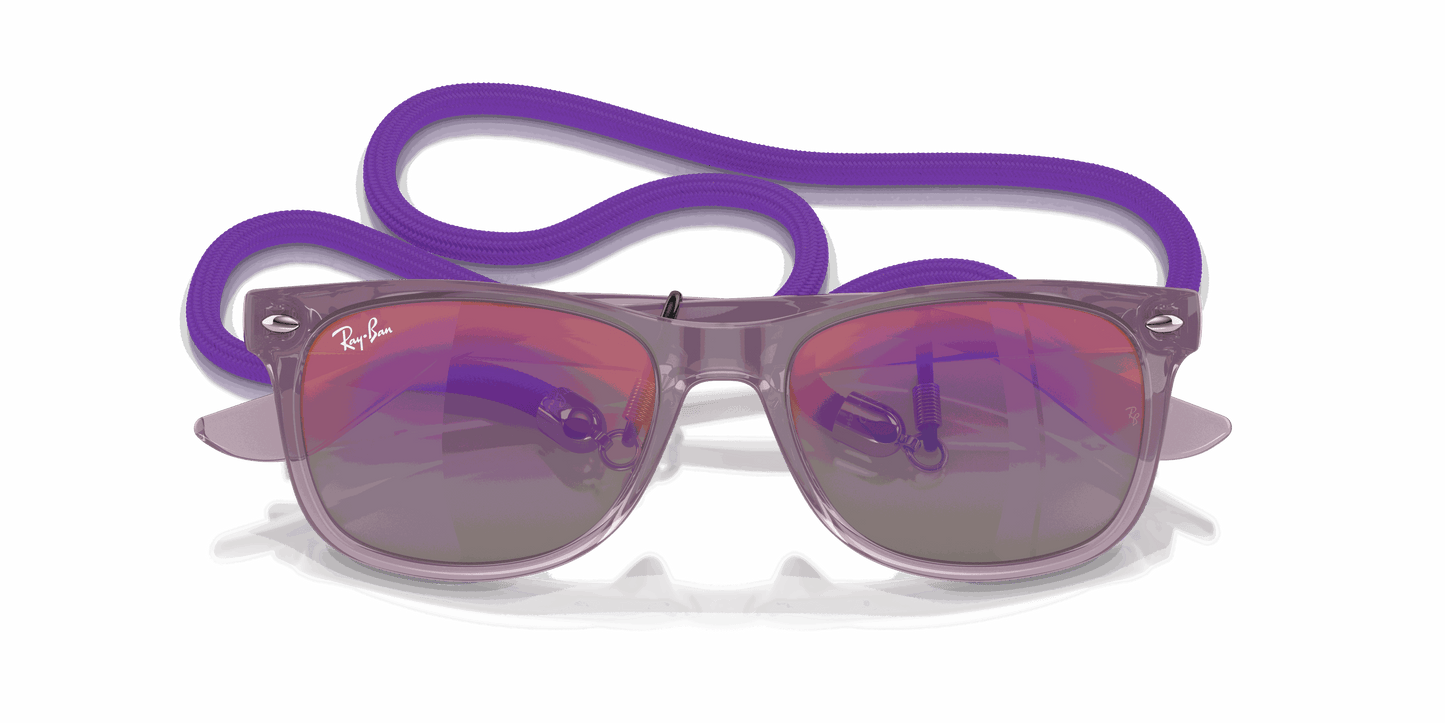 [Blue & Violet Lenses, Polished Opal Purple Frame]