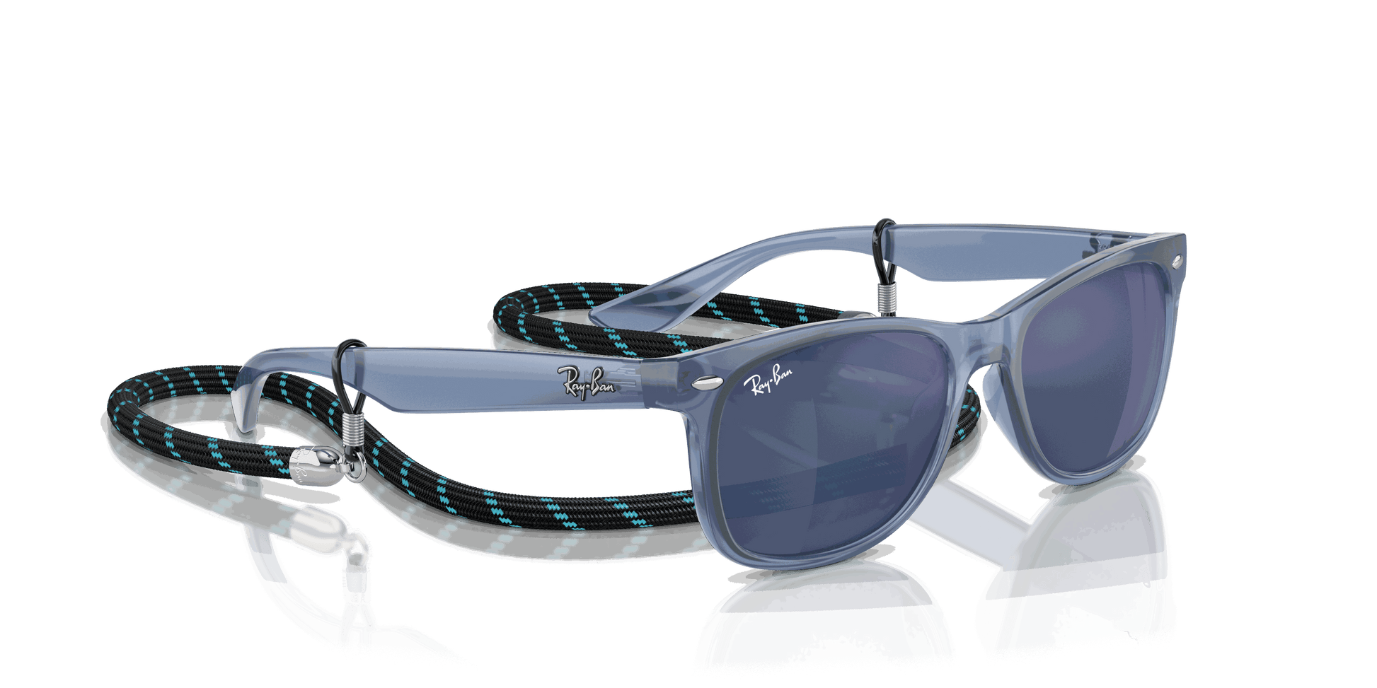 [Blue Lenses, Polished Opal Blue Frame]