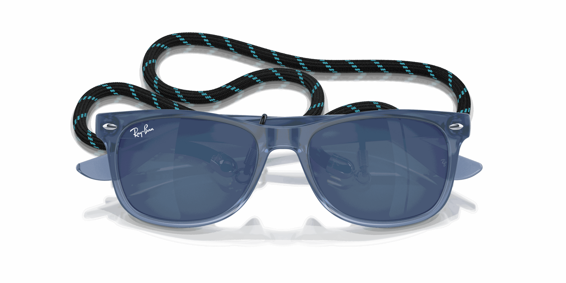 [Blue Lenses, Polished Opal Blue Frame]