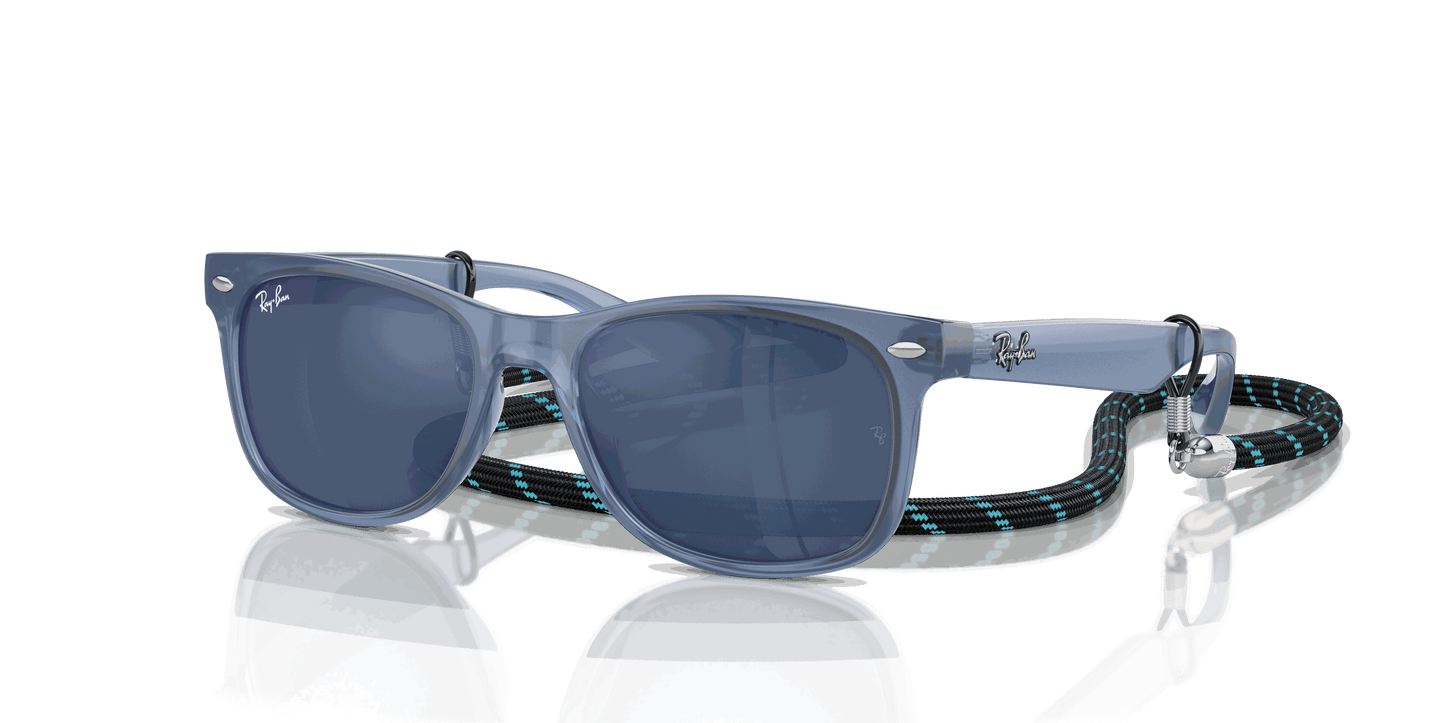 [Blue Lenses, Polished Opal Blue Frame]