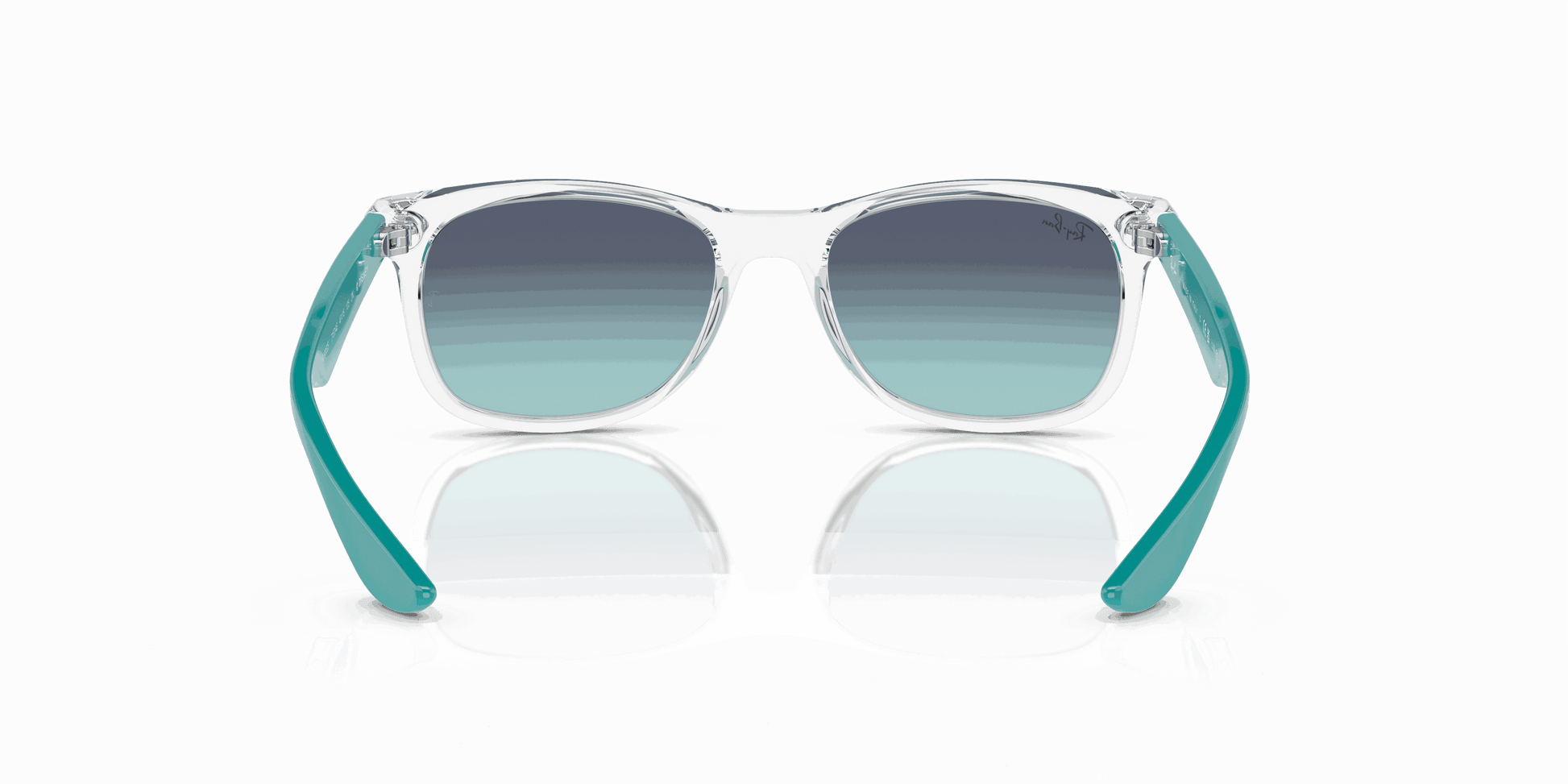 [Dark Blue Lenses, Polished Transparent Frame]