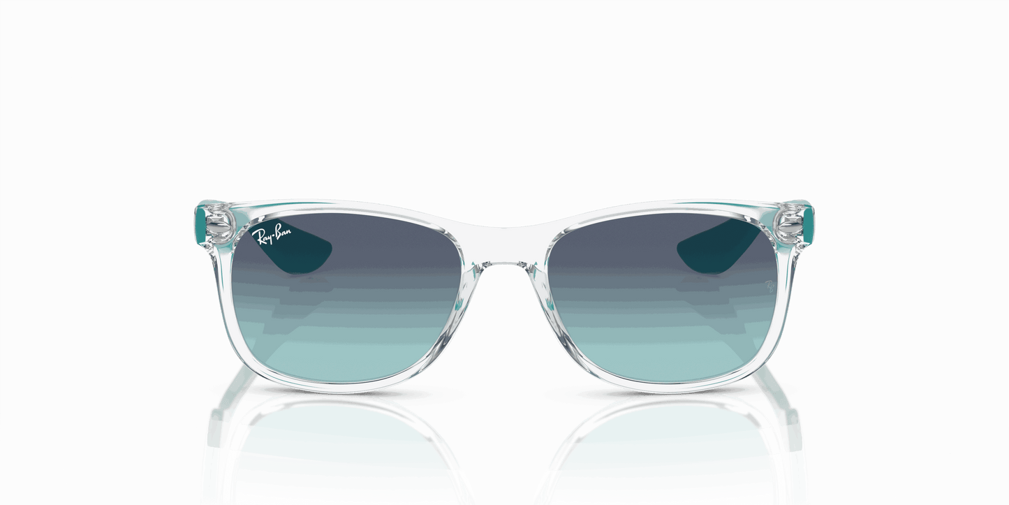 [Dark Blue Lenses, Polished Transparent Frame]