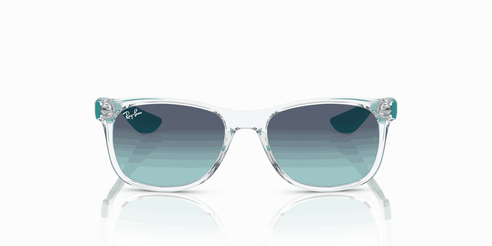 [Dark Blue Lenses, Polished Transparent Frame]