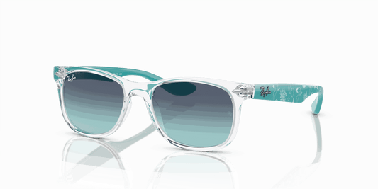 [Dark Blue Lenses, Polished Transparent Frame]