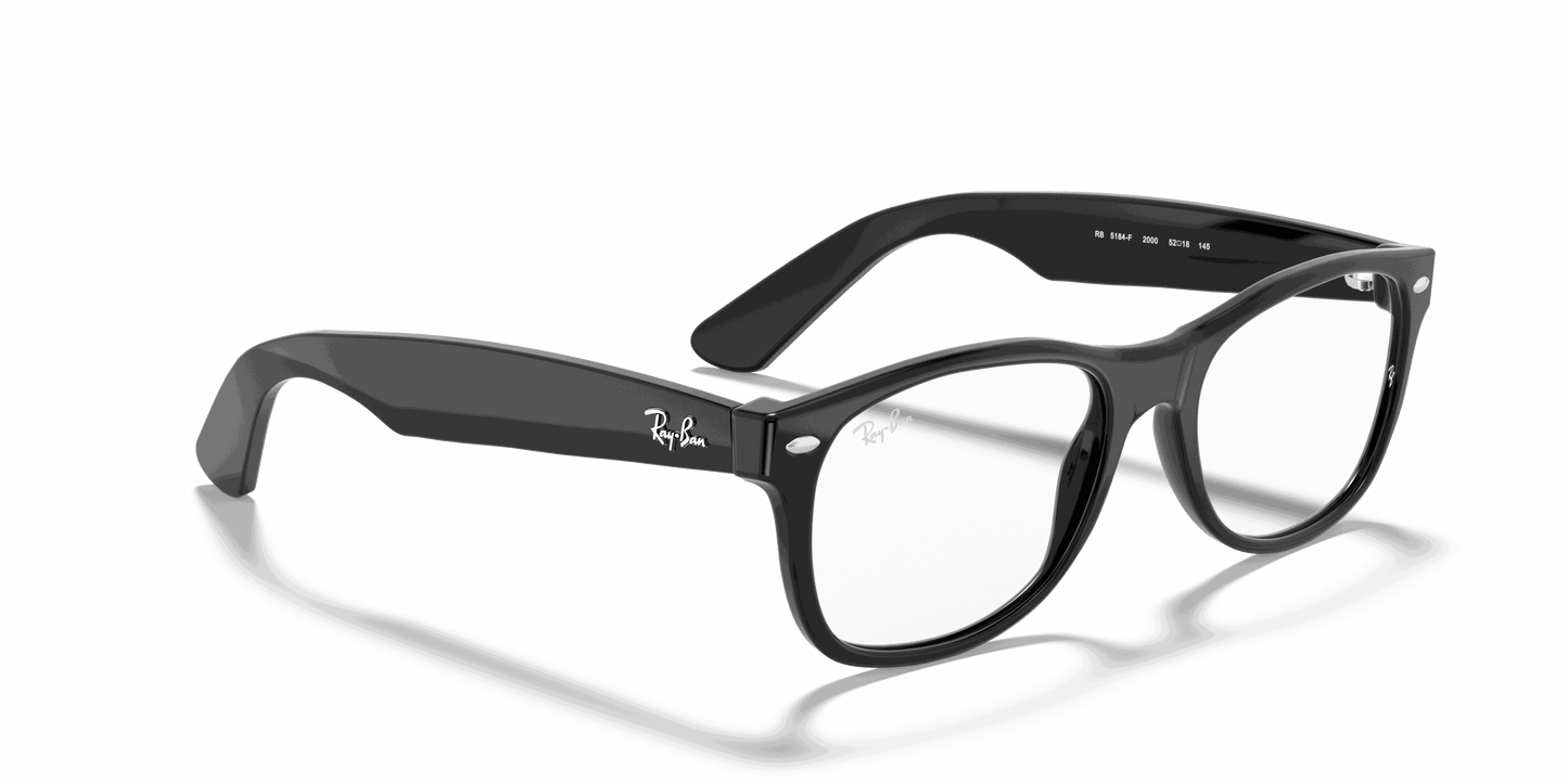 [Clear Lenses, Polished Black Frame]