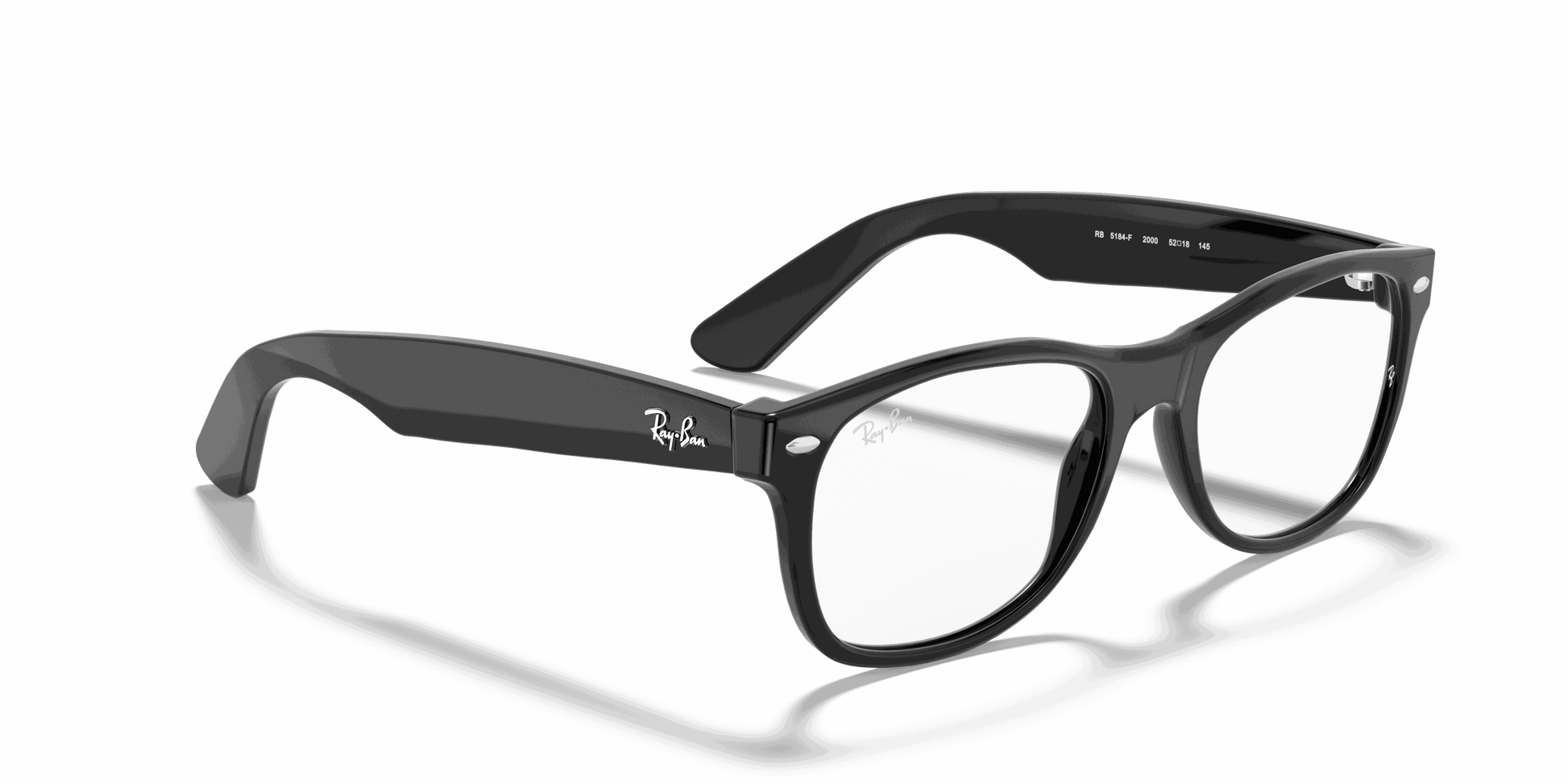 [Clear Lenses, Polished Black Frame]