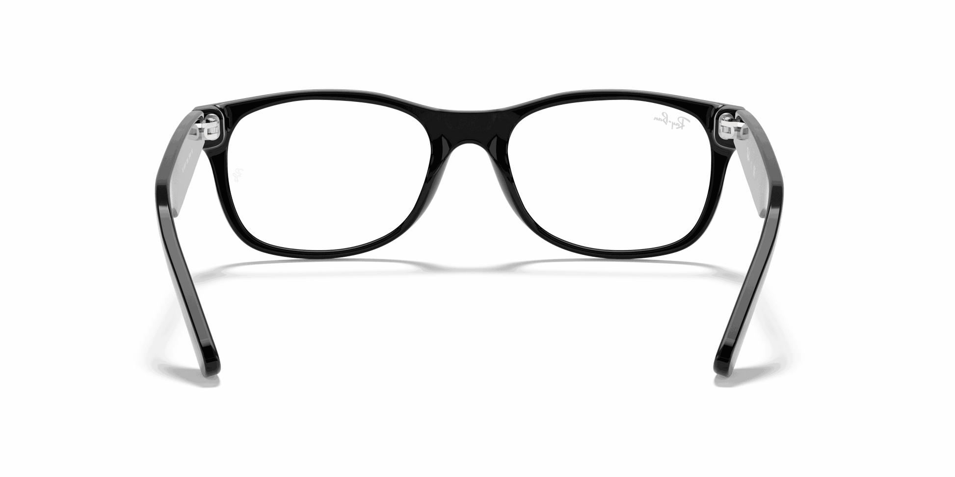 [Clear Lenses, Polished Black Frame]