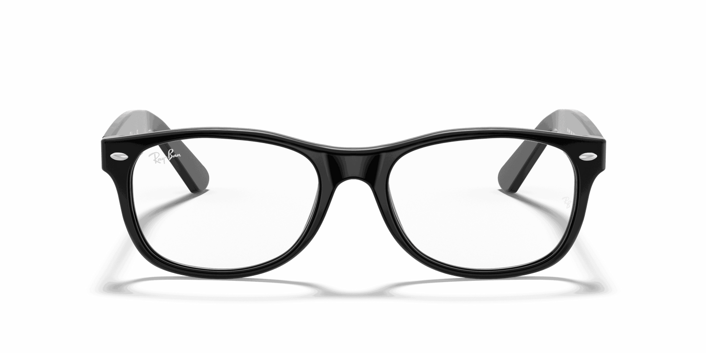 [Clear Lenses, Polished Black Frame]
