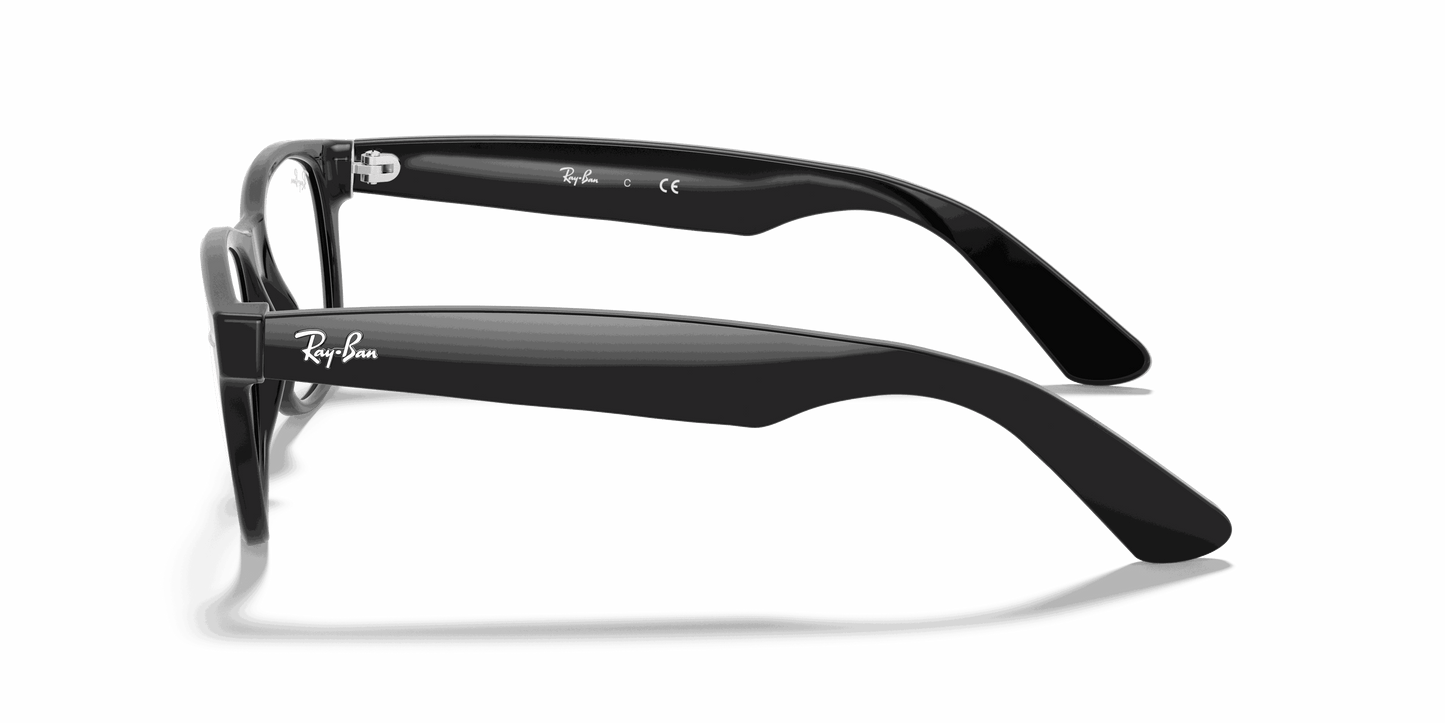 [Clear Lenses, Polished Black Frame]