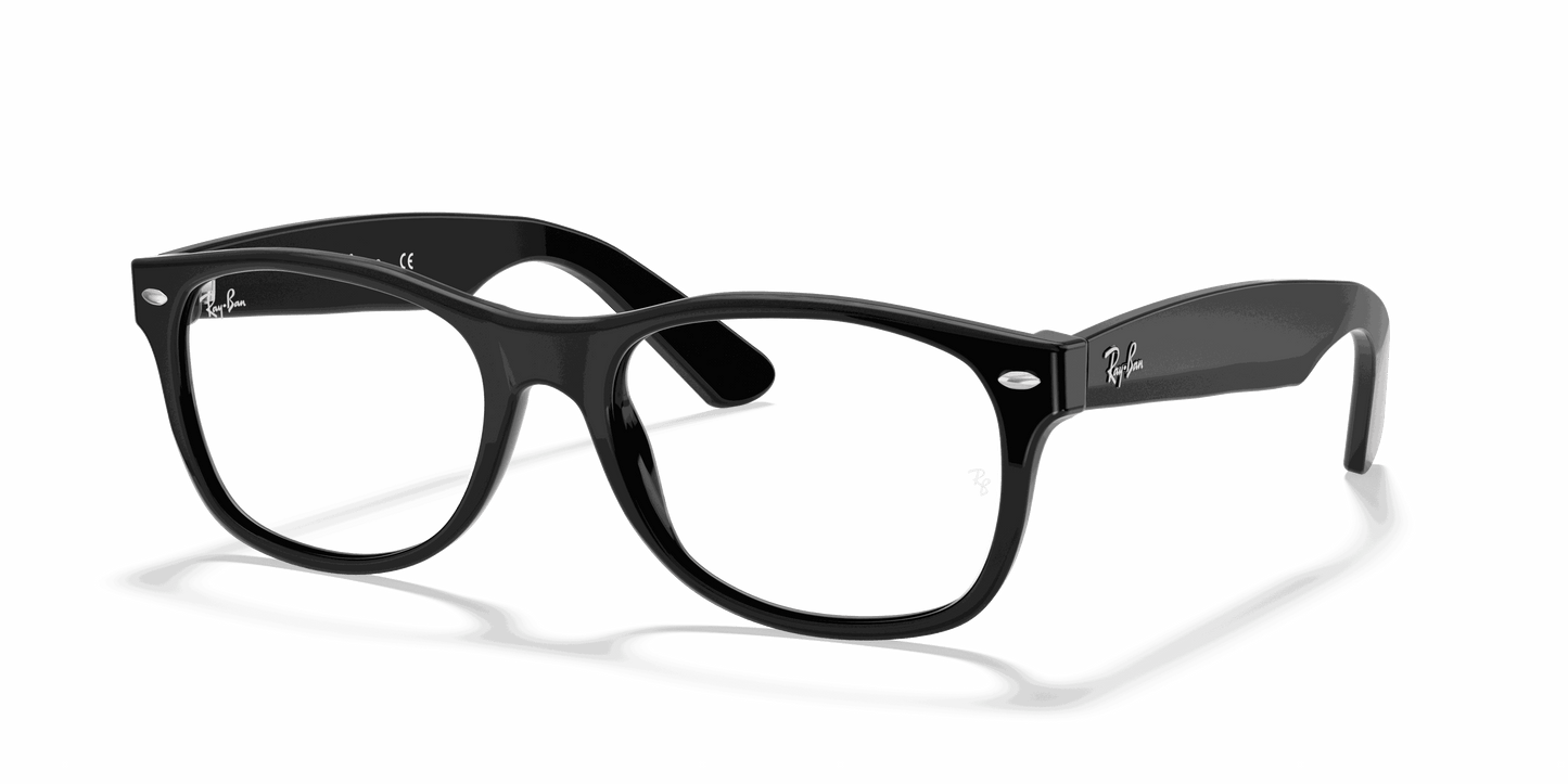 [Clear Lenses, Polished Black Frame]
