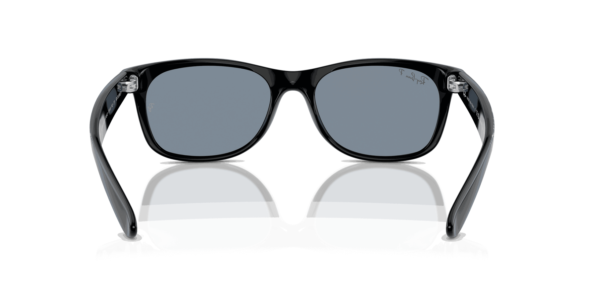 [Blue Lenses, Polished Black Frame]