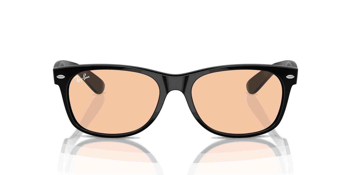 [Pink Lenses, Polished Black Frame]