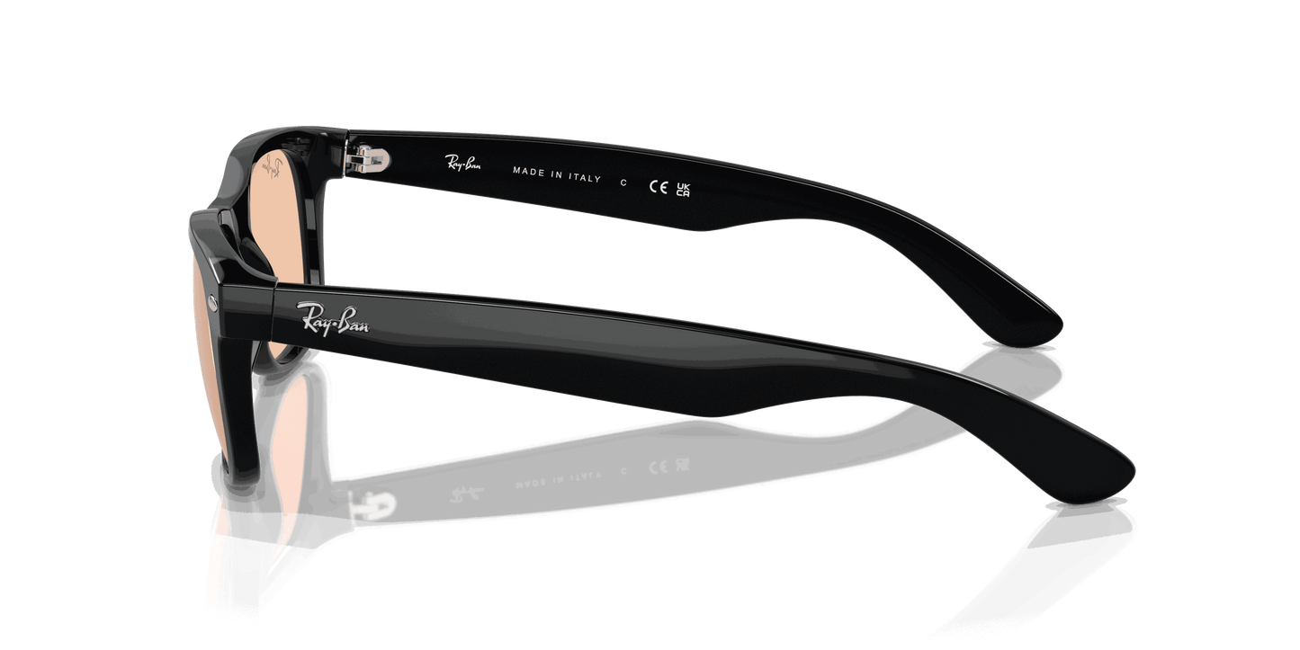 [Pink Lenses, Polished Black Frame]