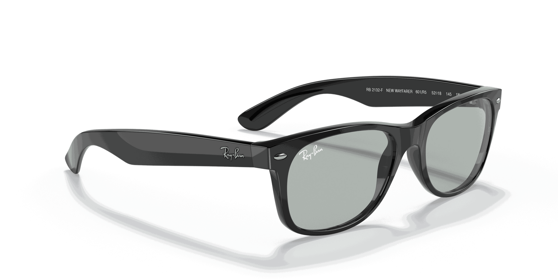 [Light Grey Lenses, Polished Black Frame]