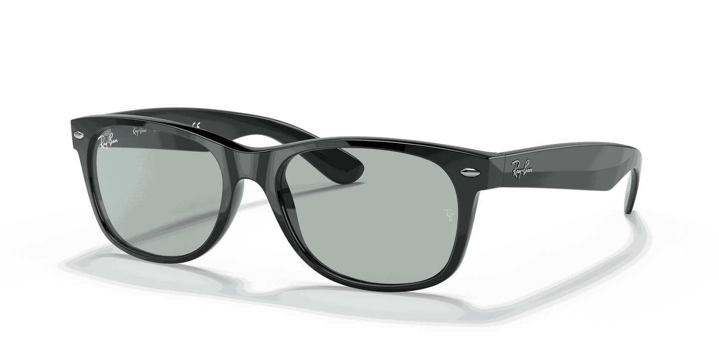 [Light Grey Lenses, Polished Black Frame]