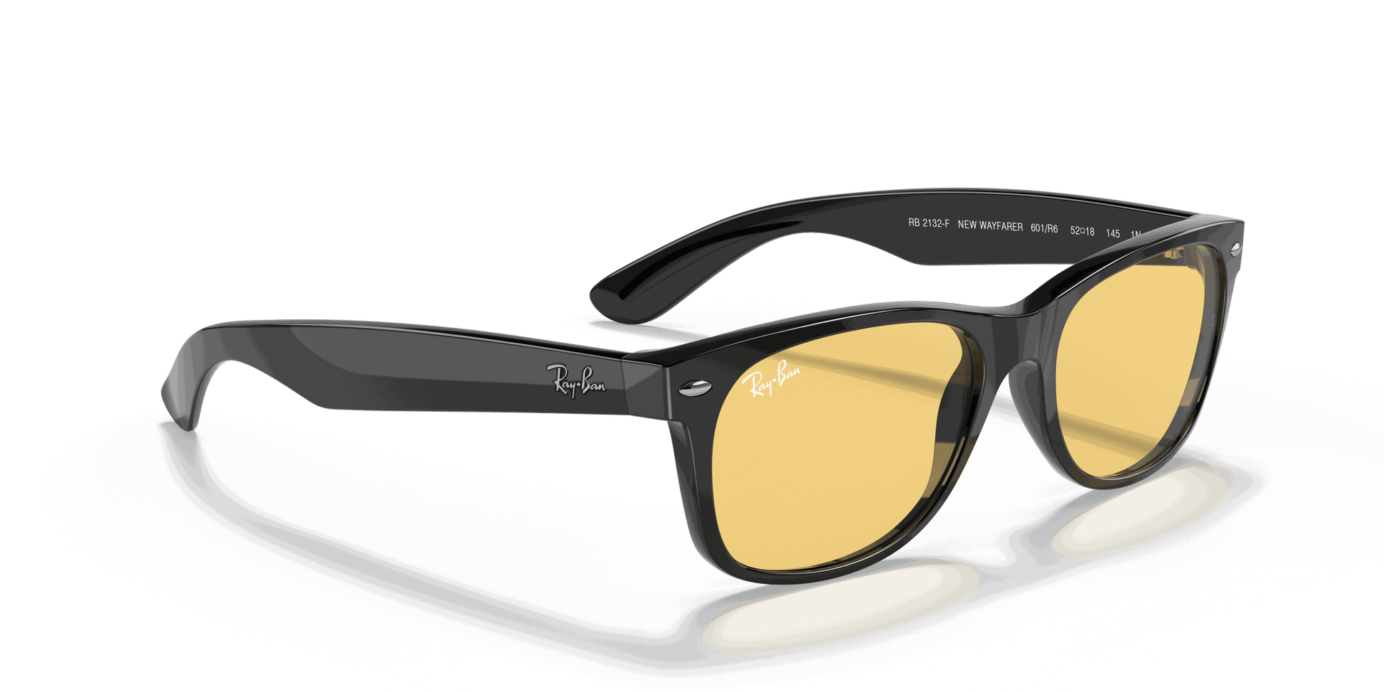 [Yellow Classic Lenses, Polished Black Frame]