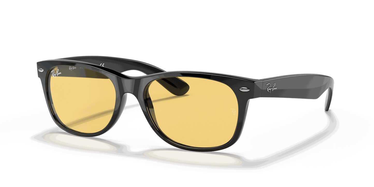 [Yellow Classic Lenses, Polished Black Frame]