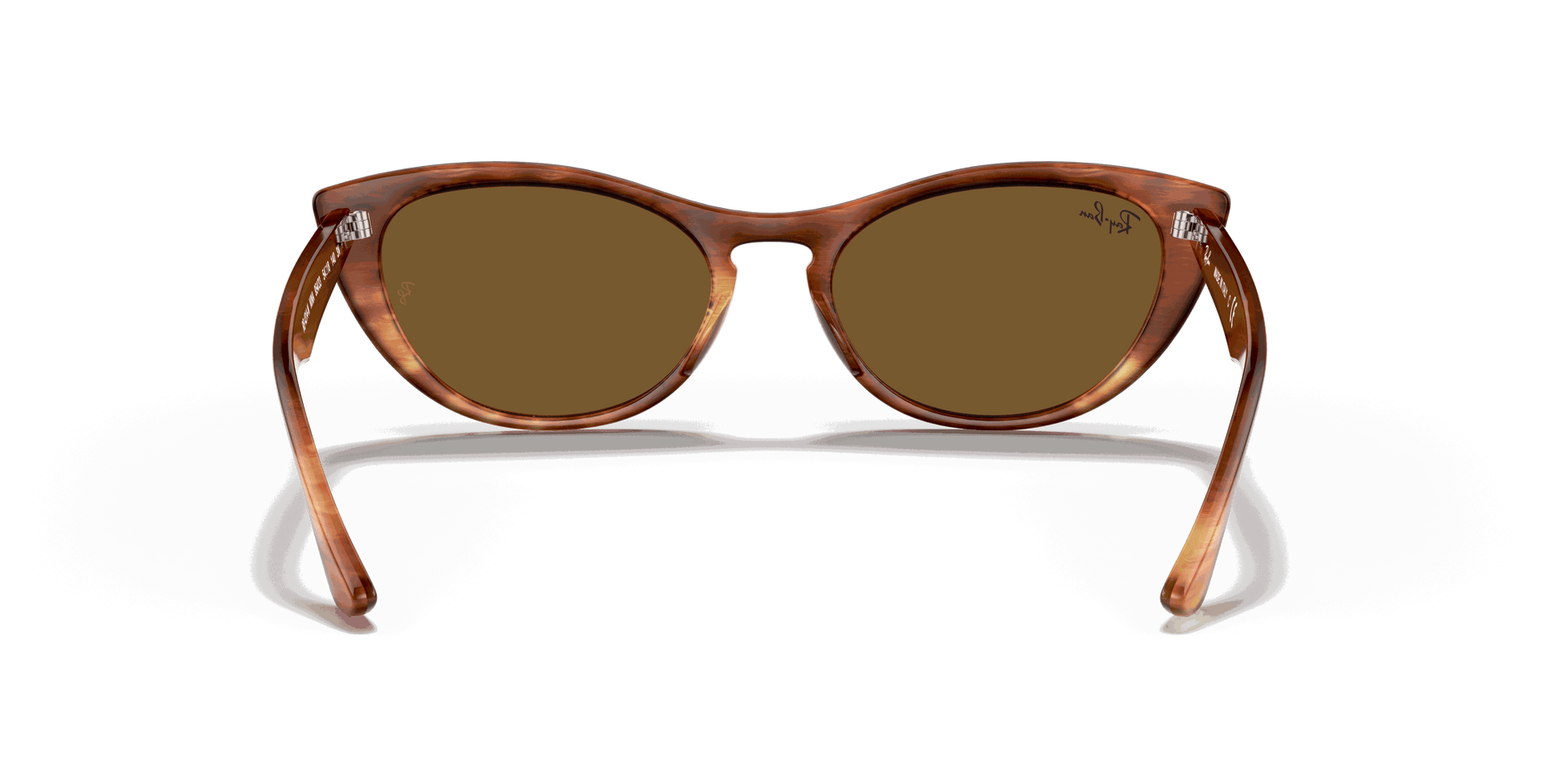 [B-15 Brown Lenses, Polished Striped Havana Frame]