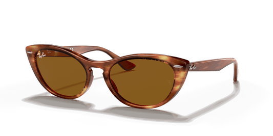 [B-15 Brown Lenses, Polished Striped Havana Frame]