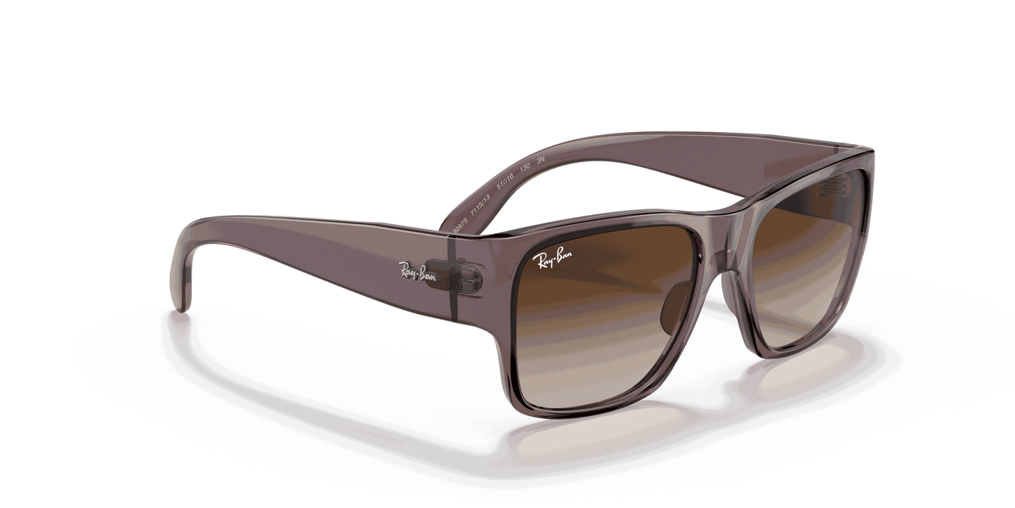 [Brown Gradient Lenses, Polished Transparent Dark Brown Frame]