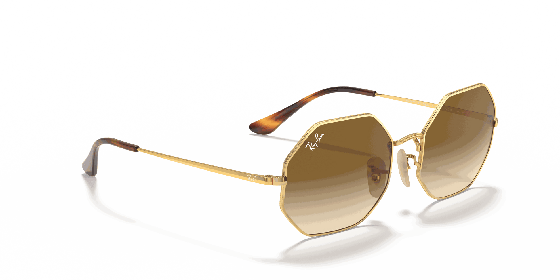 [Light Brown Gradient Lenses, Polished Arista Gold Frame]