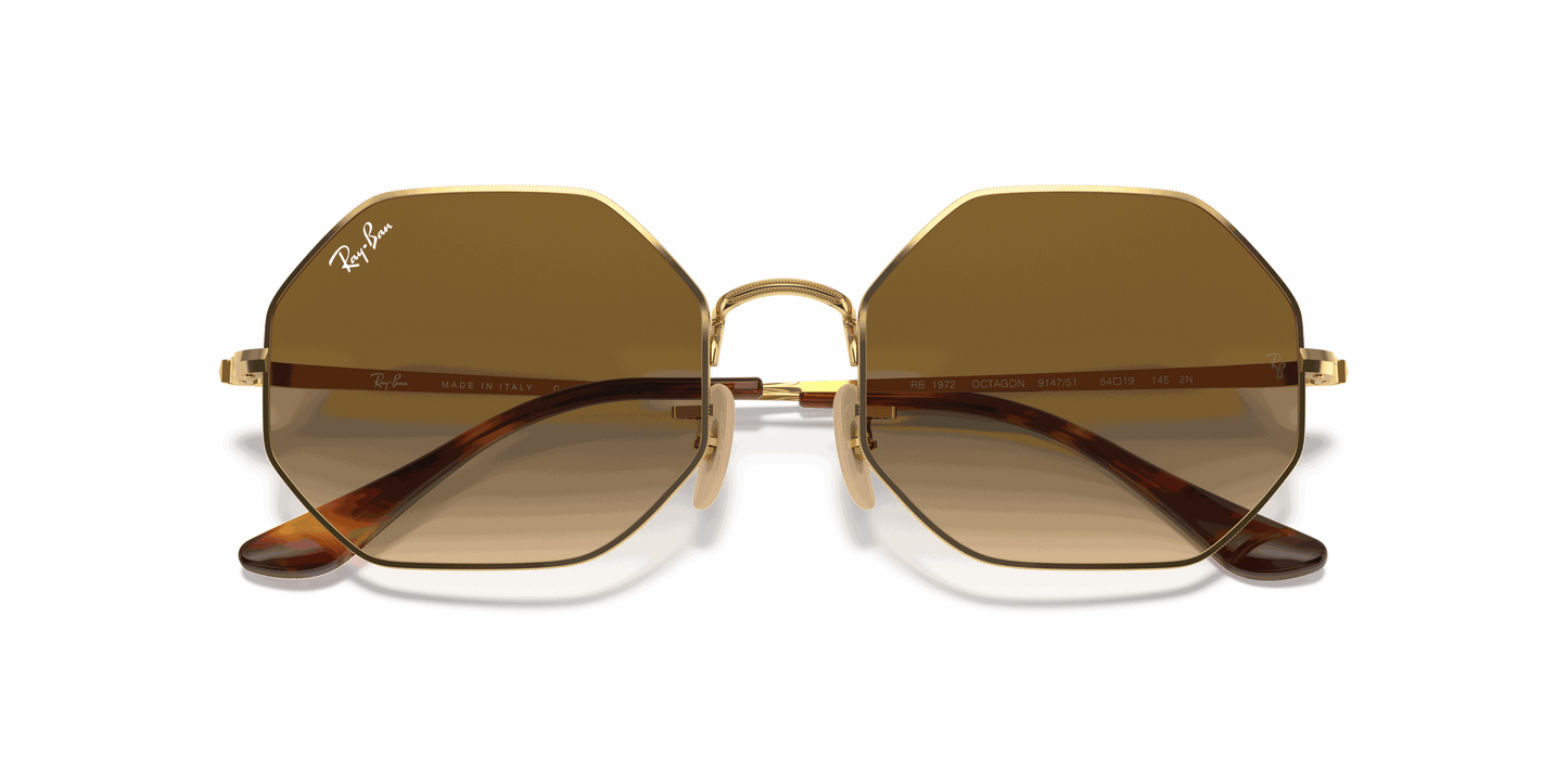 [Light Brown Gradient Lenses, Polished Arista Gold Frame]