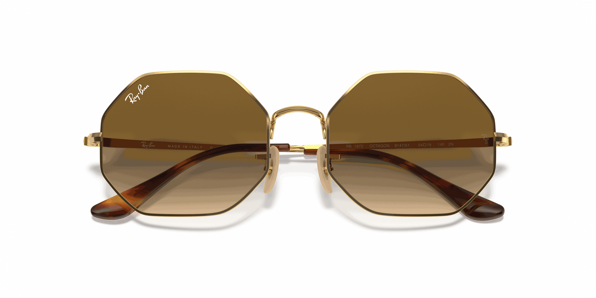 [Light Brown Gradient Lenses, Polished Arista Gold Frame]