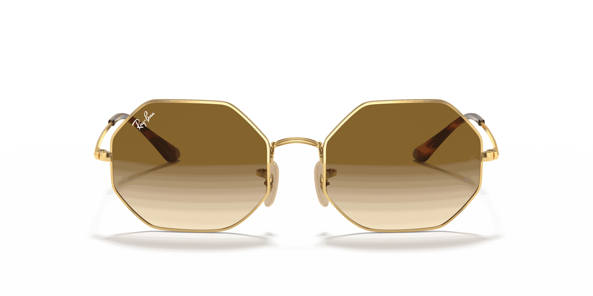 [Light Brown Gradient Lenses, Polished Arista Gold Frame]