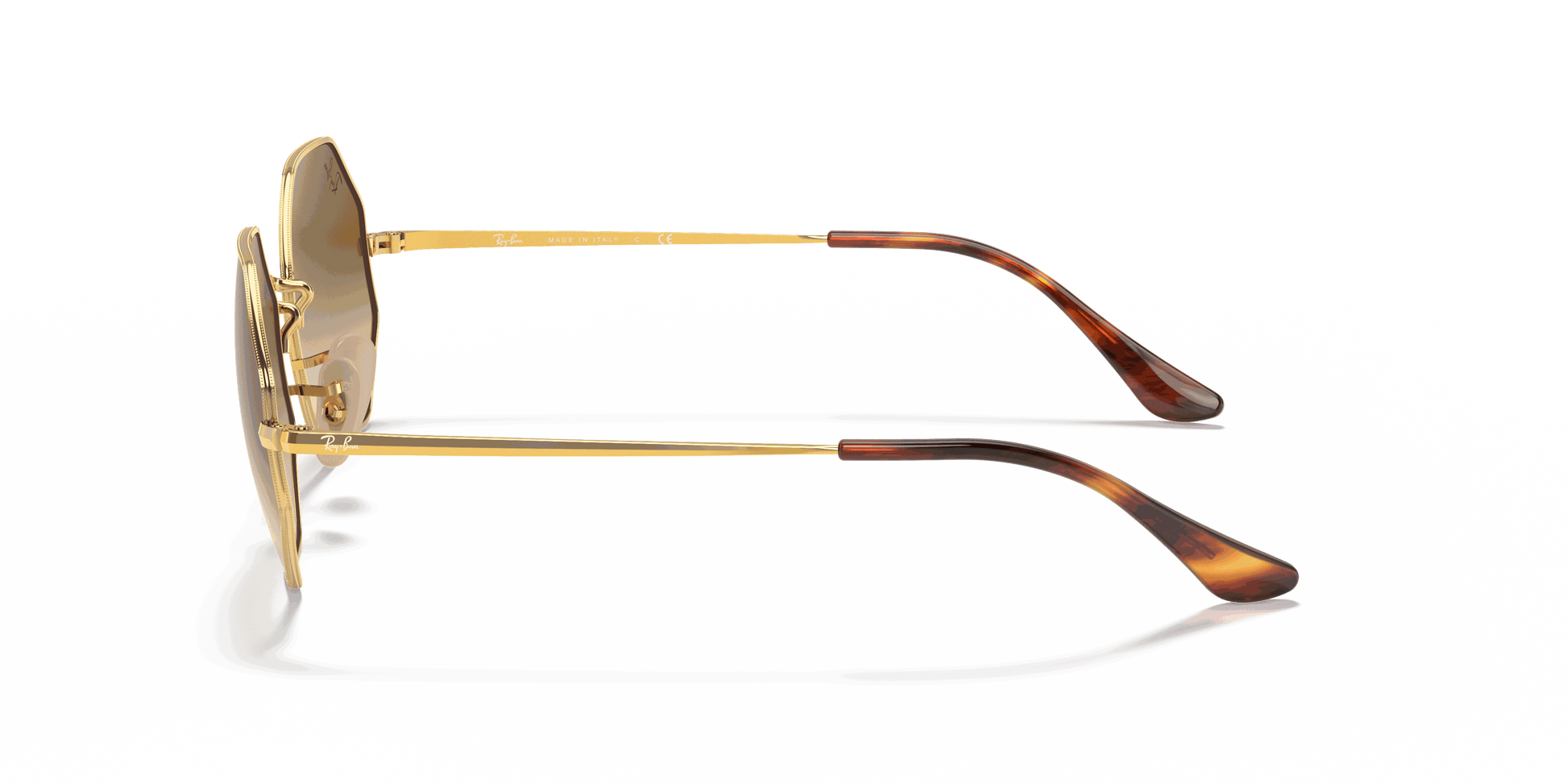 [Light Brown Gradient Lenses, Polished Arista Gold Frame]